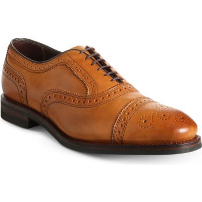 Allen Edmonds Strand Weatherproof Medallion Toe Oxford EEE - Brown