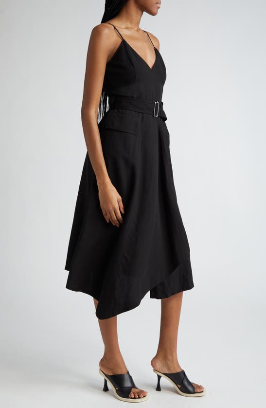 Shop A.l.c . Jacquelyn Belted Asymmetric Dress In Black
