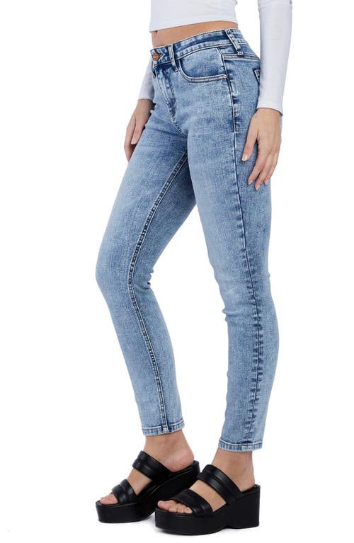 Hint Of Blu High Waist Ankle Skinny Jeans In Diamond Blue