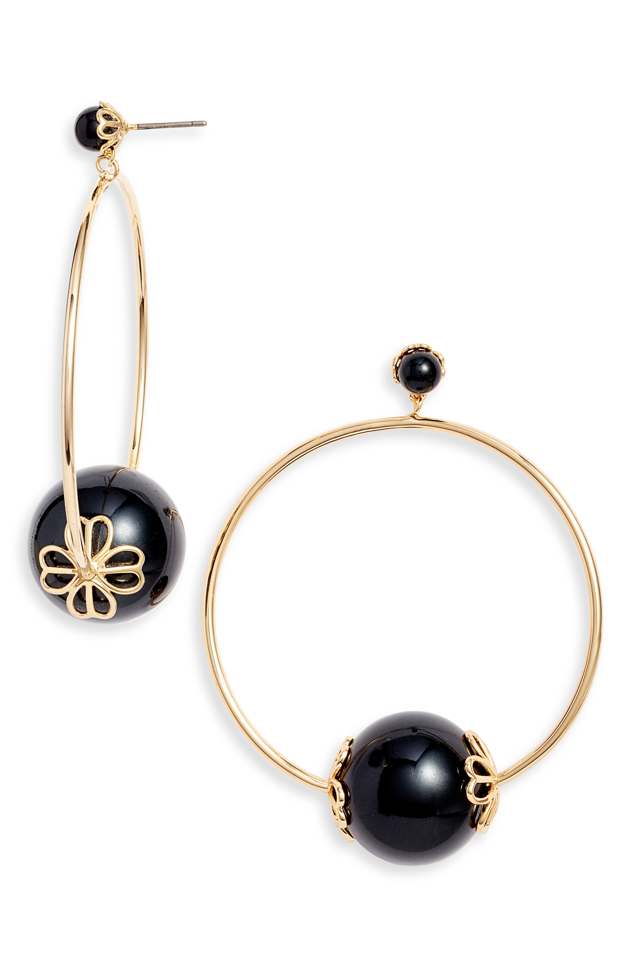 kate spade new york pearlette hoop earrings Nordstrom