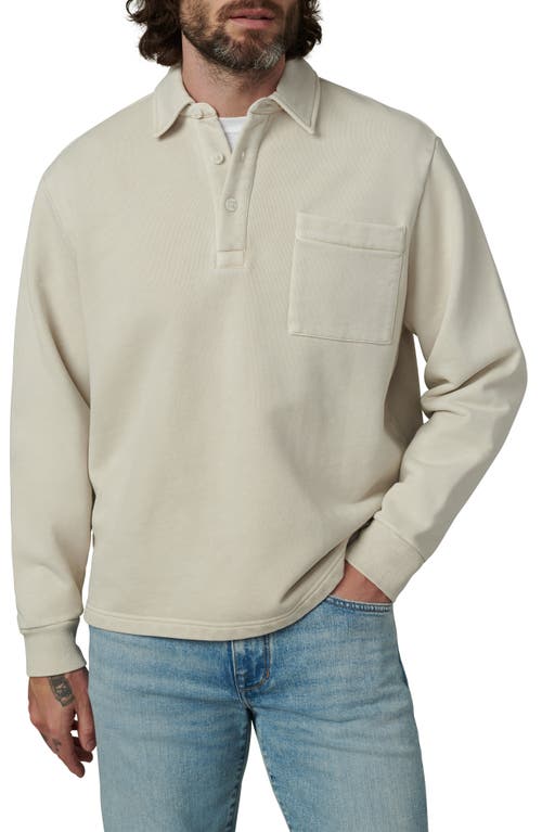 Joe's Cotton Polo Sweatshirt in Natural 