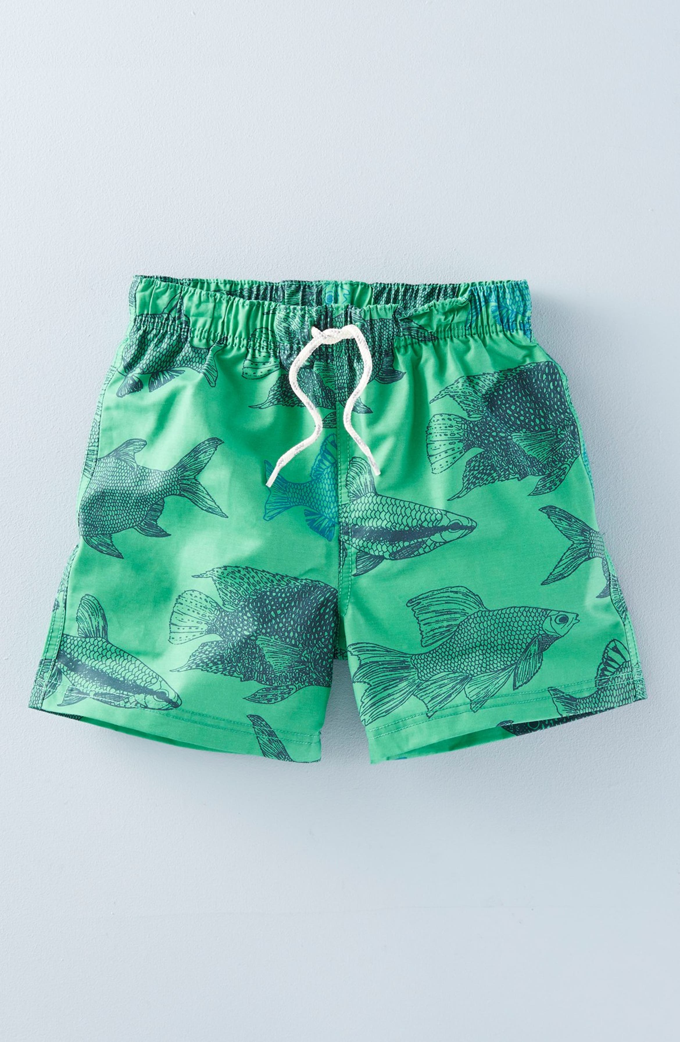 Mini Boden 'Bathers' Print Swim Shorts (Toddler Boys, Little Boys & Big ...