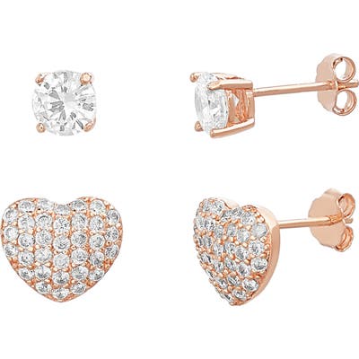 Lesa Michele Set Of 2 Stud Earrings