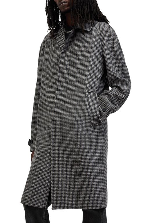 ALLSAINTS ALLSAINTS GOODMAN HOUNDSTOOTH WOOL BLEND COAT 