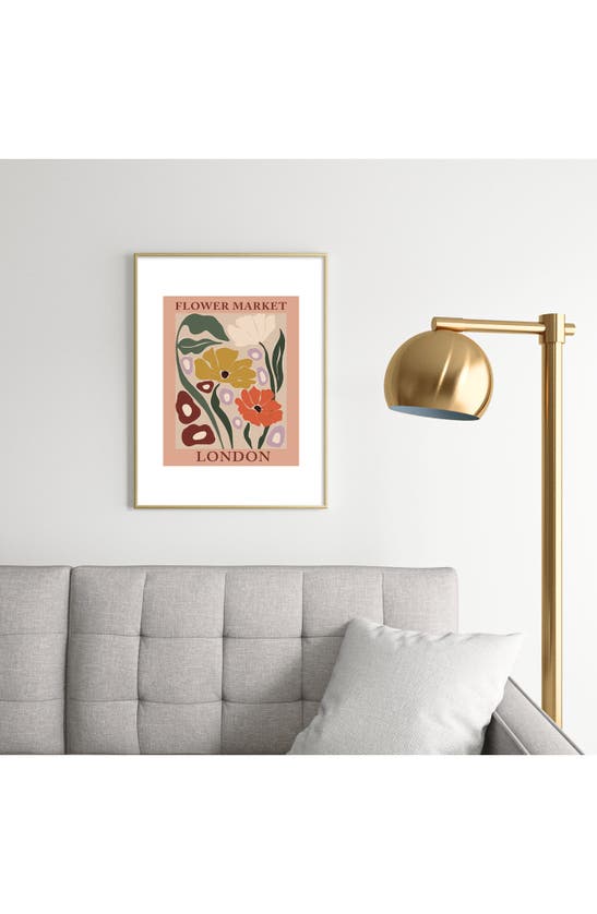 Deny Designs Flower Market Framed Art Print In Pink