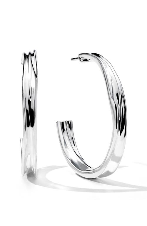 Shop Ippolita Classico Crush Hoop Earrings In Silver