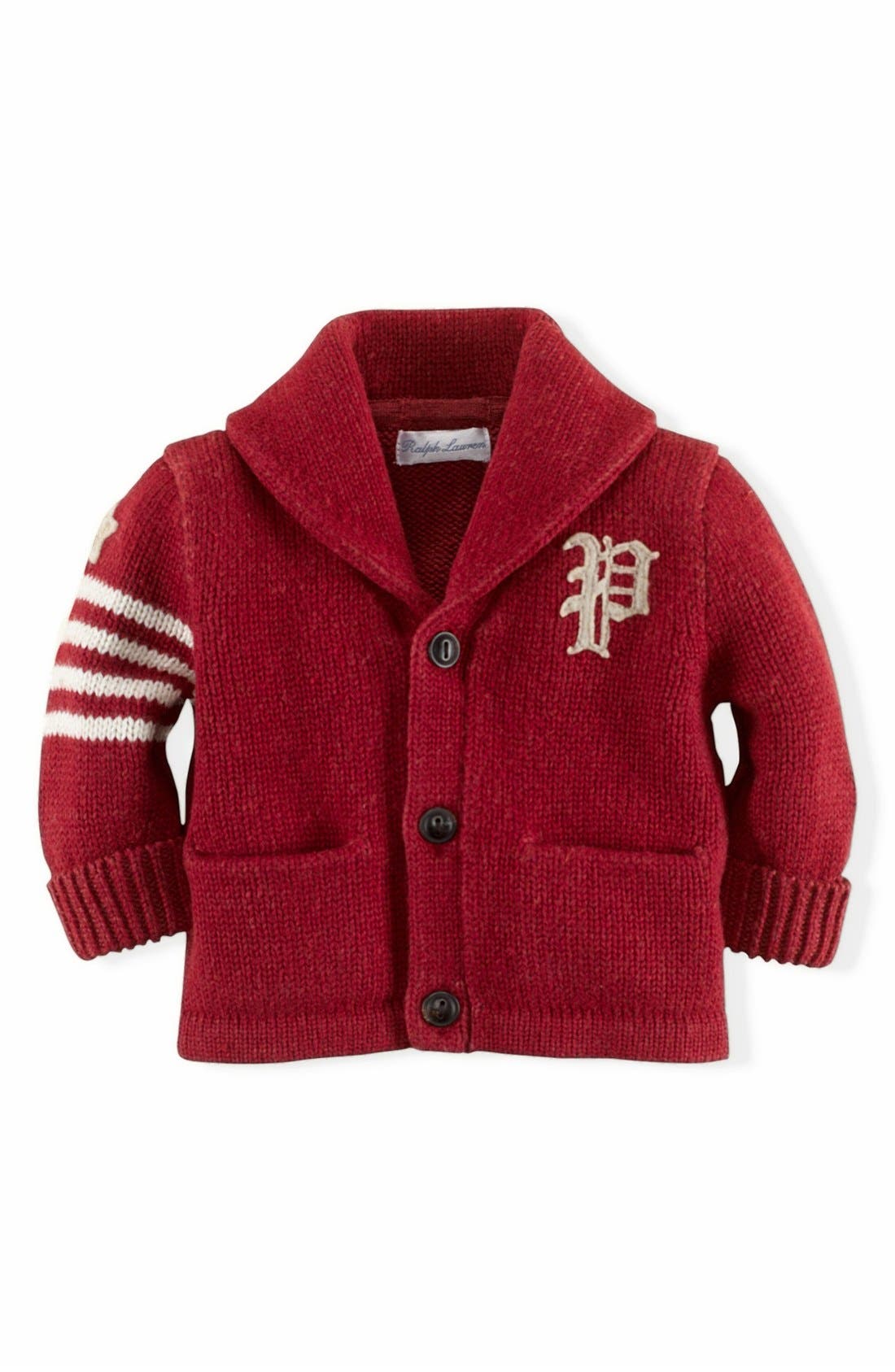 Ralph Lauren Elbow Patch Cardigan (Baby Boys) Nordstrom