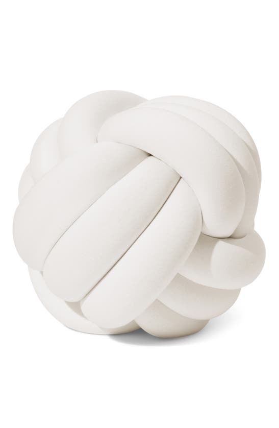 Bearaby Hugget Large Knot Organic Cotton Pillow In Cloud White Large