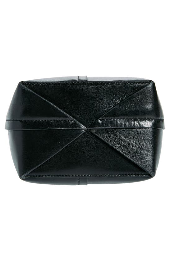 Shop Stand Studio Lauren Leather Bucket Bag In Black