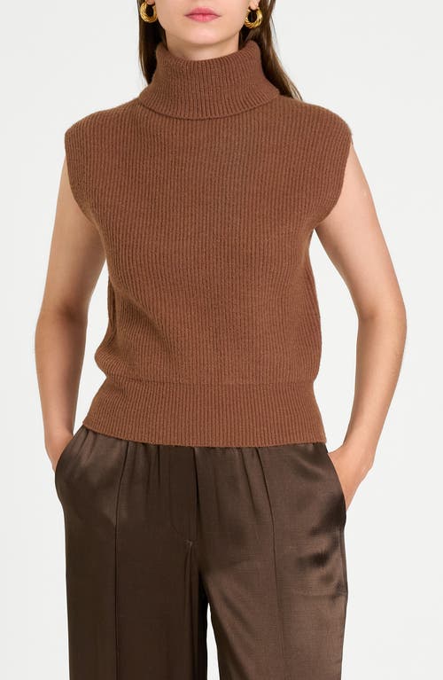 WAYF WAYF KAI RIB CAP SLEEVE TURTLENECK SWEATER 