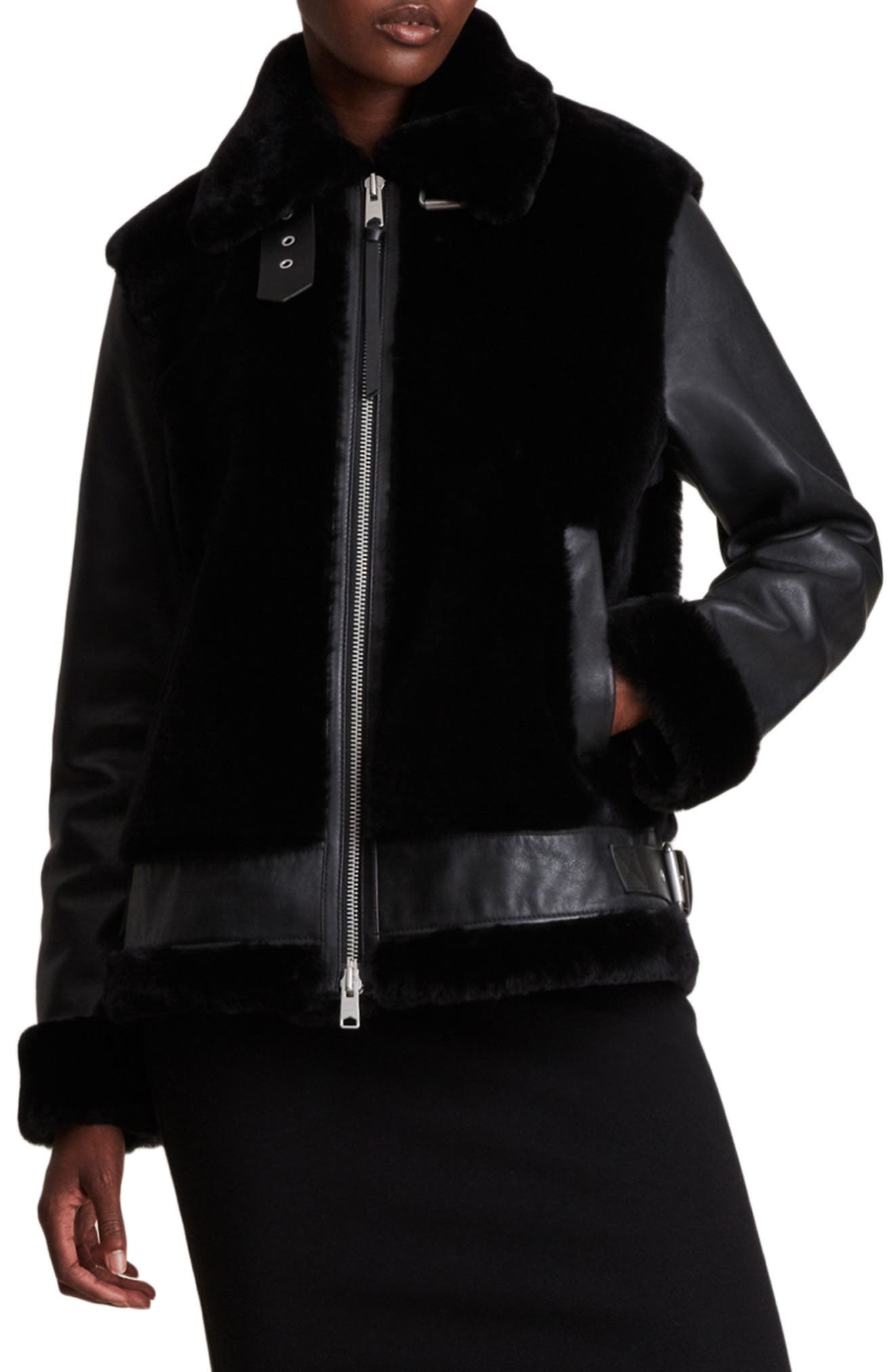 nordstrom black moto jacket