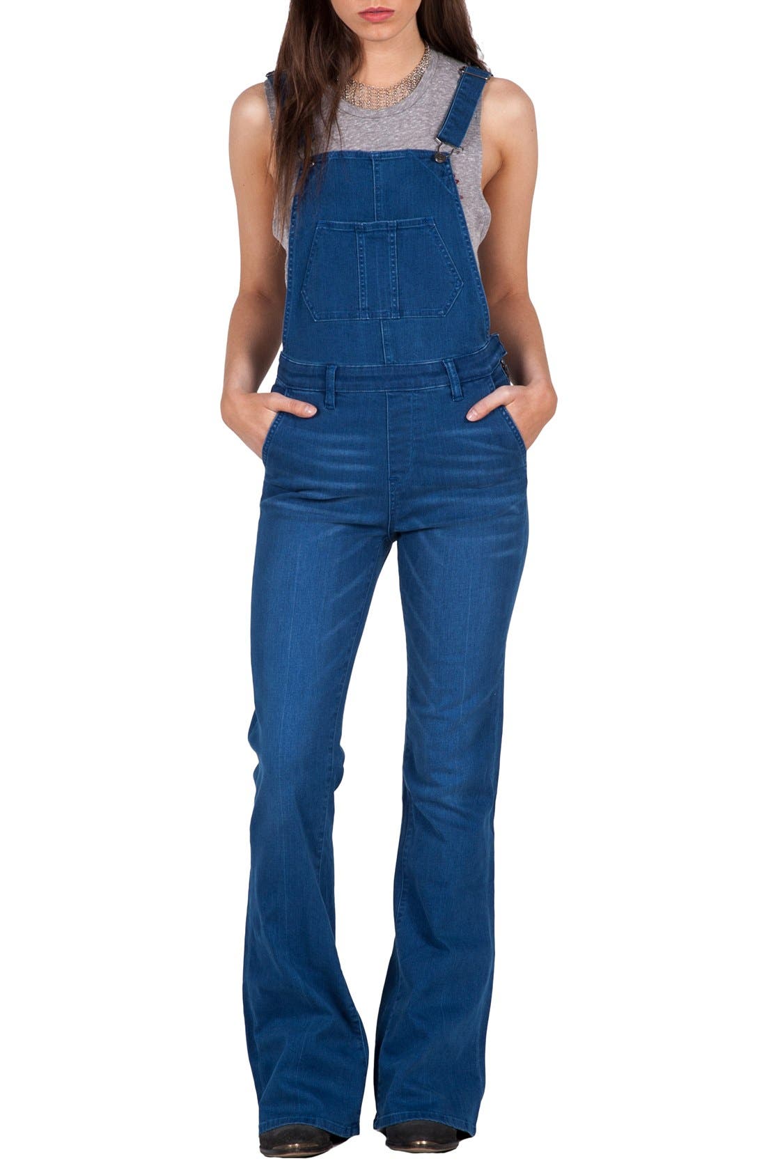 flare leg overalls