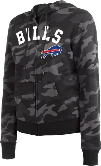 New Era Women's New Era Black Buffalo Bills Camo Full-Zip Hoodie