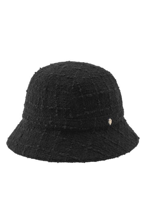 Chanel Black Cotton Bucket Hat Size M, 2023 (Like New), Apparel in Black/White/Red