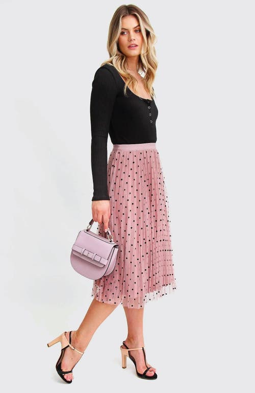 Belle & Bloom Mixed Feeling Reversible Skirt In Pink