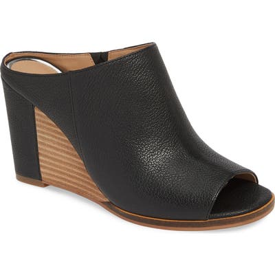 Linea Paolo Gaia Wedge Sandal, Black