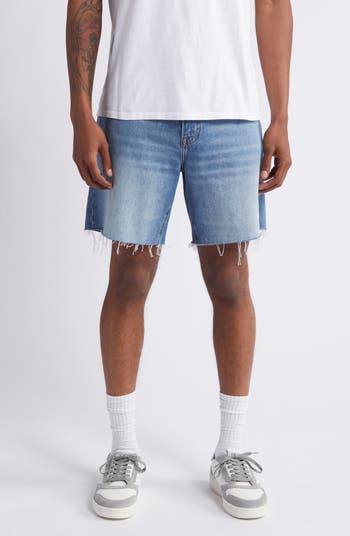 Denim cutoff shorts best sale