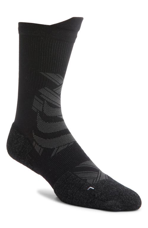 COMRAD Running Performance Compression Crew Socks in Black 