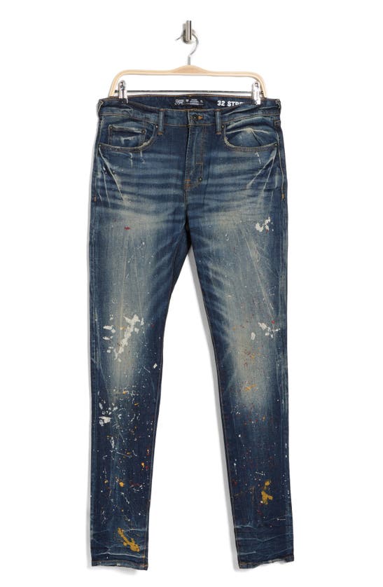 Shop Prps Volcanic Splatter Skinny Jeans In Indigo Galaxy