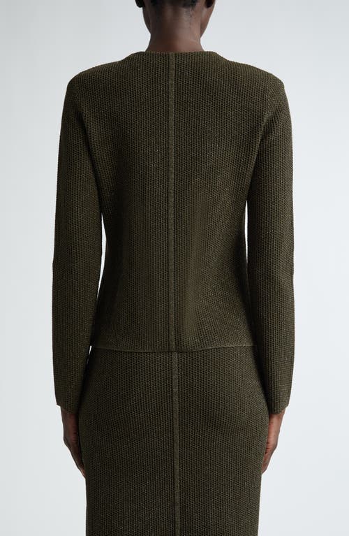 ST JOHN ST. JOHN COLLECTION TWO-LAYER STRETCH MESH CROP JACKET