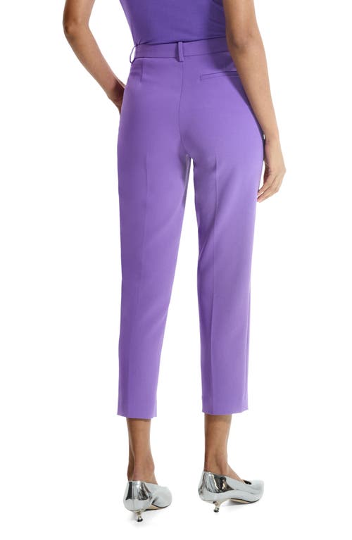 Theory Treeca 4 Admiral Crepe Tailored Crop Trousers In Bright Peony