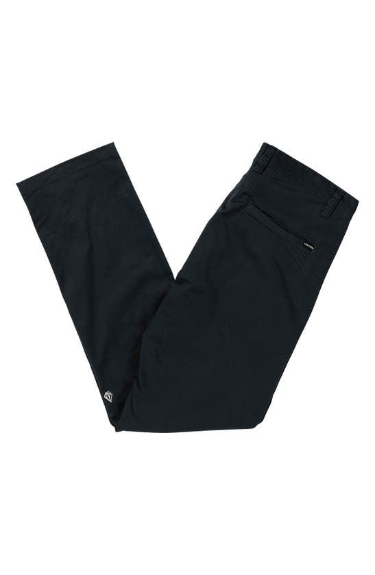 Shop Volcom Frickin Modern Stretch Pants In Dark Navy