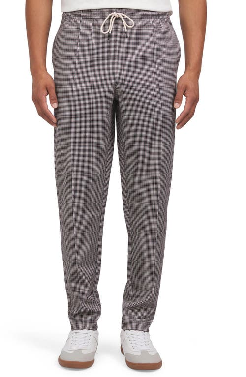 Shop Ben Sherman Houndstooth Tricot Drawstring Pants In Tofu