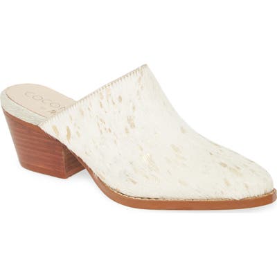 Coconuts By Matisse Camelot Genuine Calf Hair Mule, Metallic
