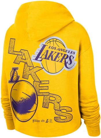 Men's Los Angeles Lakers Nike Heathered Gray Essential Logo Fleece Pullover  Hoodie