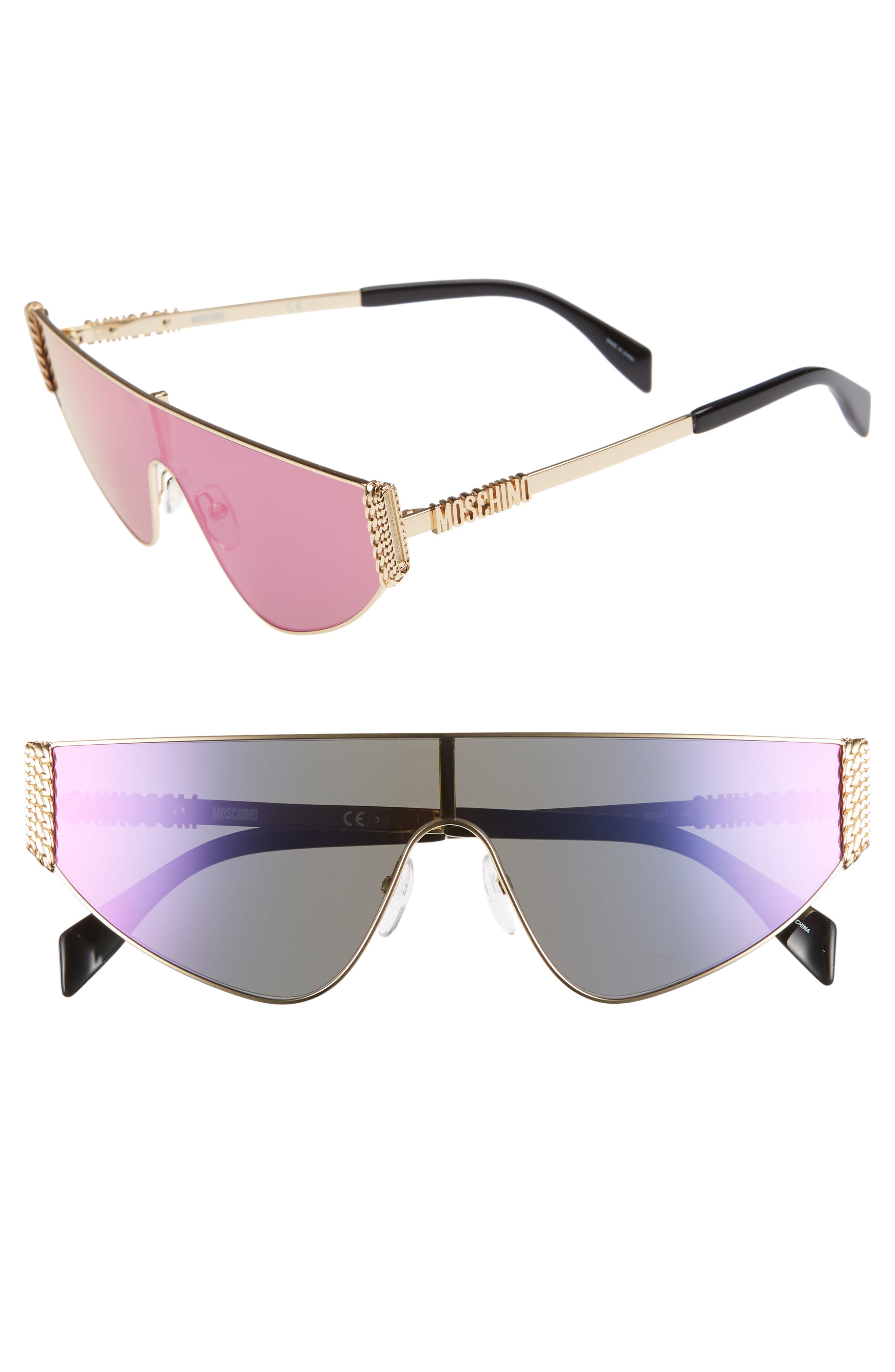 moschino shield sunglasses