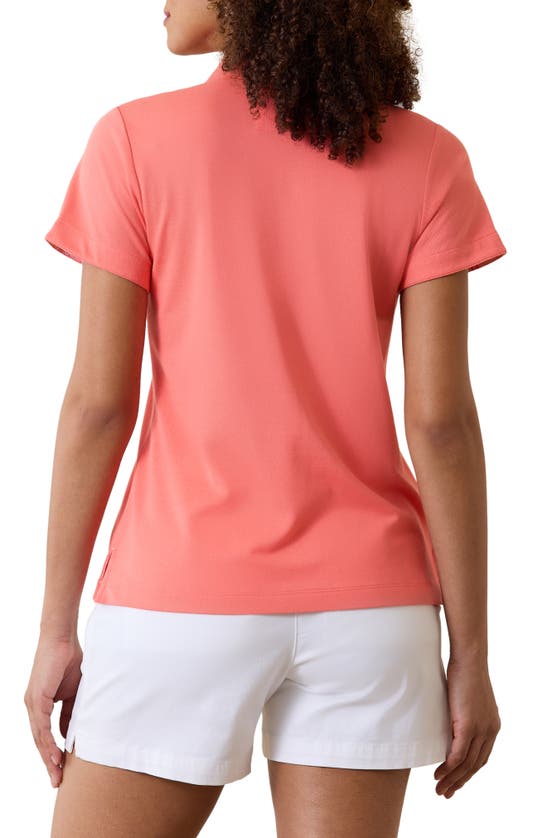 Shop Tommy Bahama Paradise Piqué Knit Polo In Pure Coral