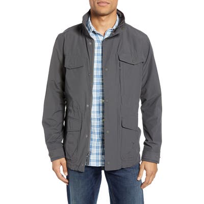 Faherty 60/40 Water Resistant Regular Fit Jacket, Grey