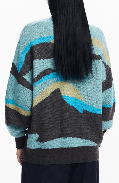 Shop Desigual Thunder Bay Sweater In Green