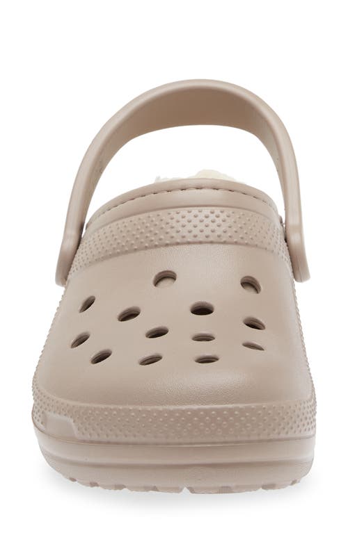 Shop Crocs ™ Classic Lined Slipper In Mushroom/bone