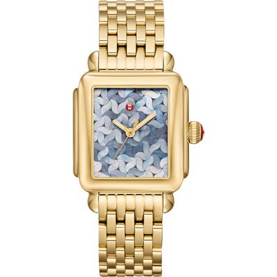 Michele Deco Mosaic Square Watch Head, 3m X 35Mm