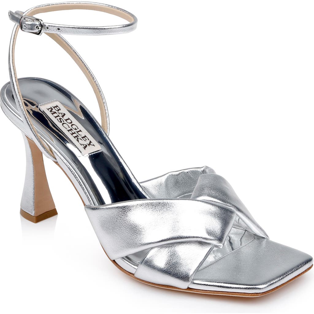 Badgley Mischka Collection Brinlee Ii Ankle Strap Sandal In Grey