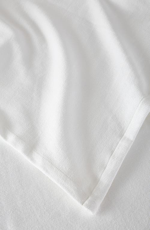 Nordstrom Textured Organic Cotton Blanket In White