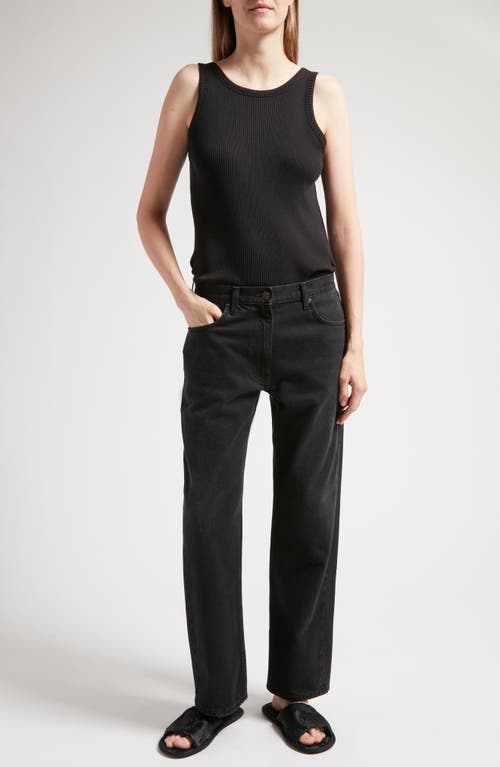 Shop The Row Ryley Straight Leg Jeans In Black