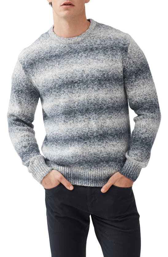 RODD & GUNN WAVE BREAK STRIPE COTTON BLEND CREWNECK SWEATER