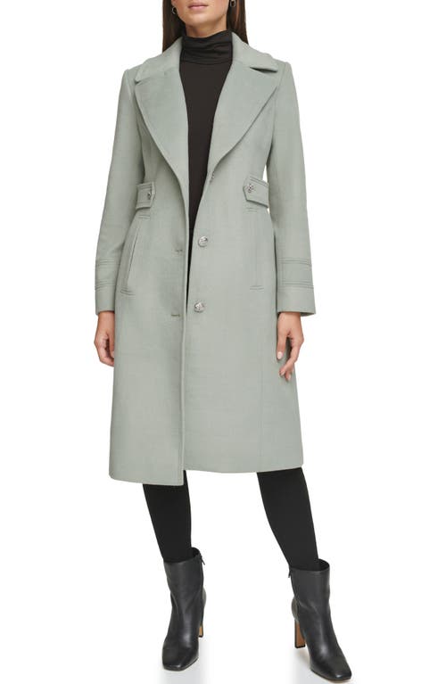 Kenneth Cole New York Notch Lapel Military Coat In Sage