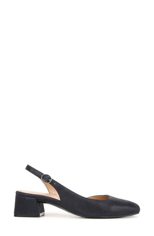 Shop Naturalizer Jayla Half D'orsay Slingback Pump In Istmo Navy Leather