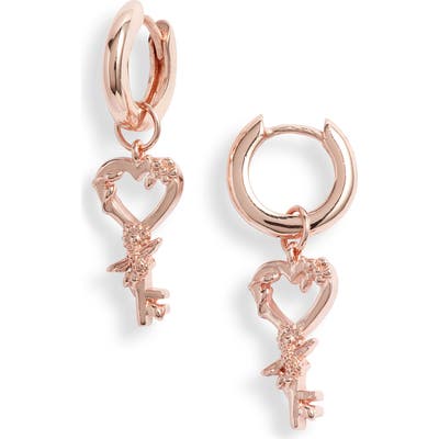 Olivia Burton Celebration Key Huggie Hoop Earrings