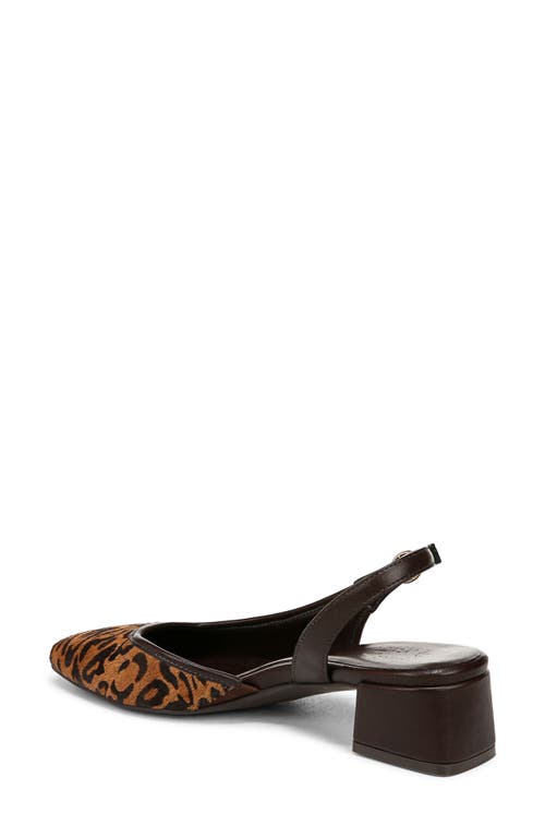 Naturalizer Jayla 2 Genuine Calf Hair Slingback Pump In Natural Brown Multi