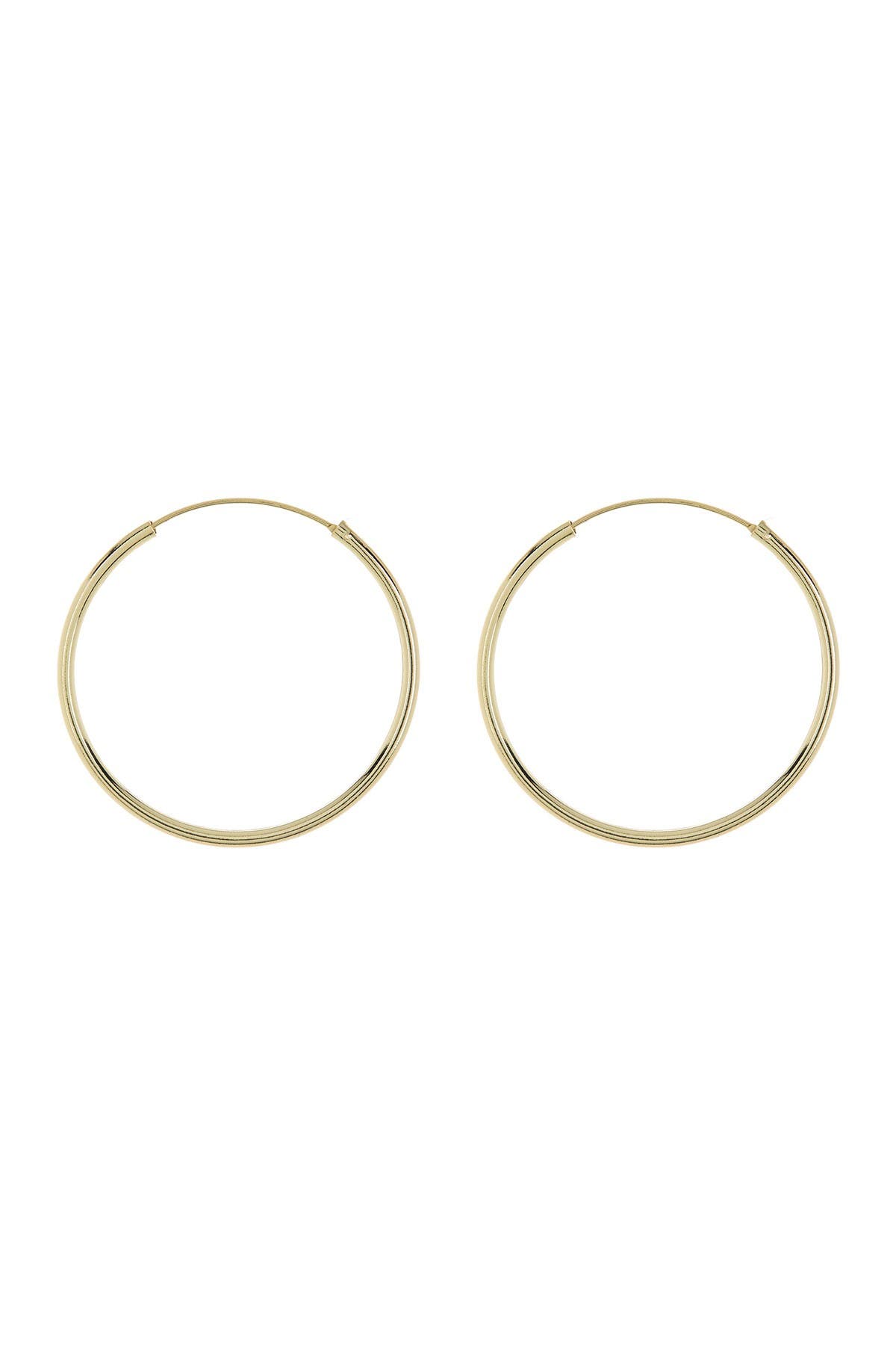 argento vivo endless hoop earrings