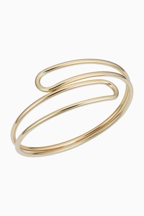 Oradina Women's 14k Yellow Gold Avant-garde Wrap Cuff In Yellow Gold