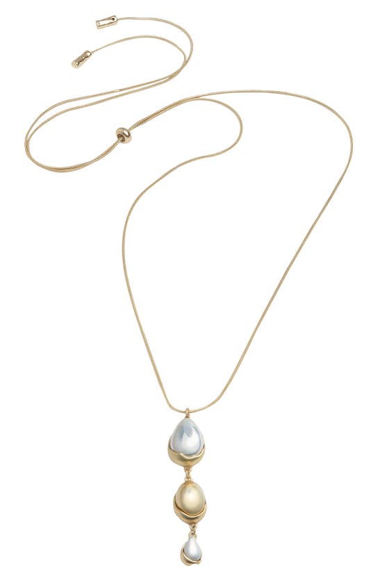 Saachi Triplicity Orb Drop Necklace In Gold
