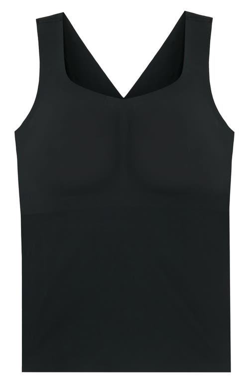 Evelyn & Bobbie Women's Structured Scoop Bra Tank In Black In Black
