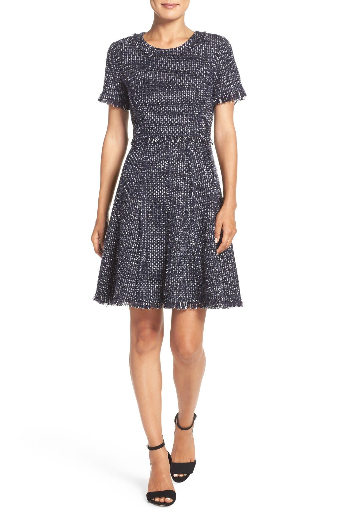 eliza j tweed dress