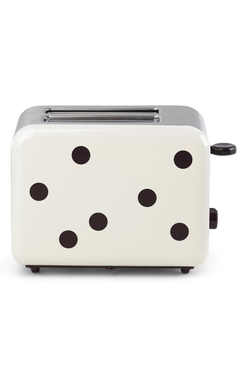 Kate Spade New York dot 2-slice toaster in Black/White at Nordstrom
