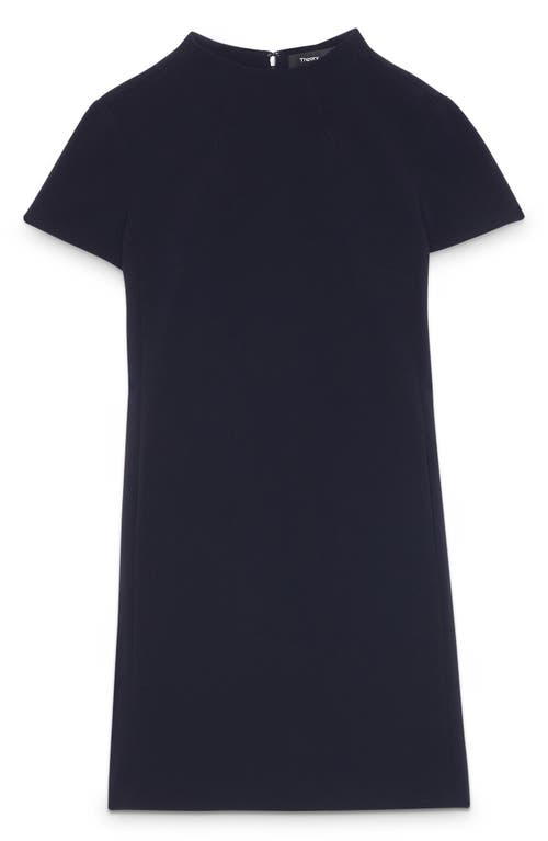 Theory Jasneah Admiral Crepe Mini Dress - Exclusive In Deep Navy